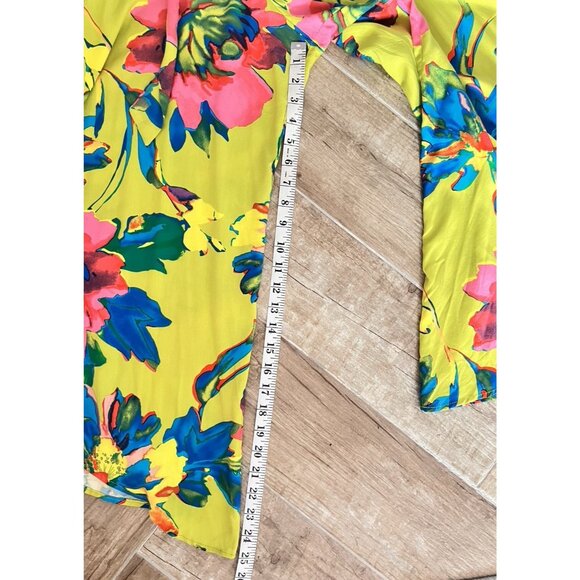 Ivy Street Sz XL Wide Leg Jumpsuit Spaghetti Strap BOLD Floral Summer Comfy CUTE - Picture 5 of 12